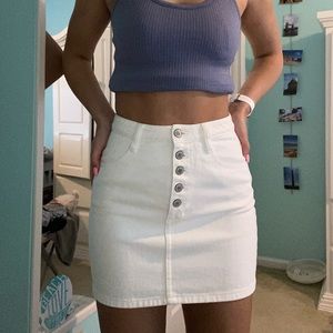 White Denim skirt